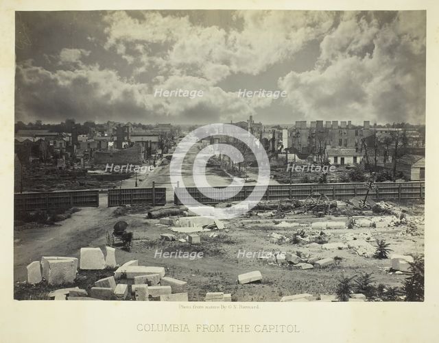 Columbia from the Capitol, 1866. Creator: George N. Barnard.