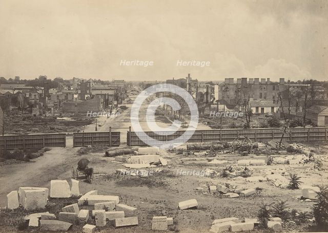 Columbia from the Capitol, 1860s. Creator: George N. Barnard.