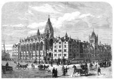 Columbia Market, Bethnal-Green, built by Miss Burdett-Coutts, opened on Wednesday, 1869. Creator: F. Watkins