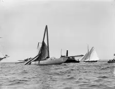Columbia, Newport, Aug 2, 1899. Creator: John S Johnston