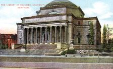 Columbia University library, New York, USA, c1900s