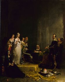 Columbus before the Queen, 1841. Creator: Peter Frederick Rothermel