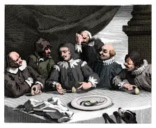 Columbus breaking the egg 1753, (1833). Artist: William Hogarth