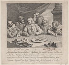 Columbus Breaking the Egg, 18th century., 18th century. Creator: William Hogarth