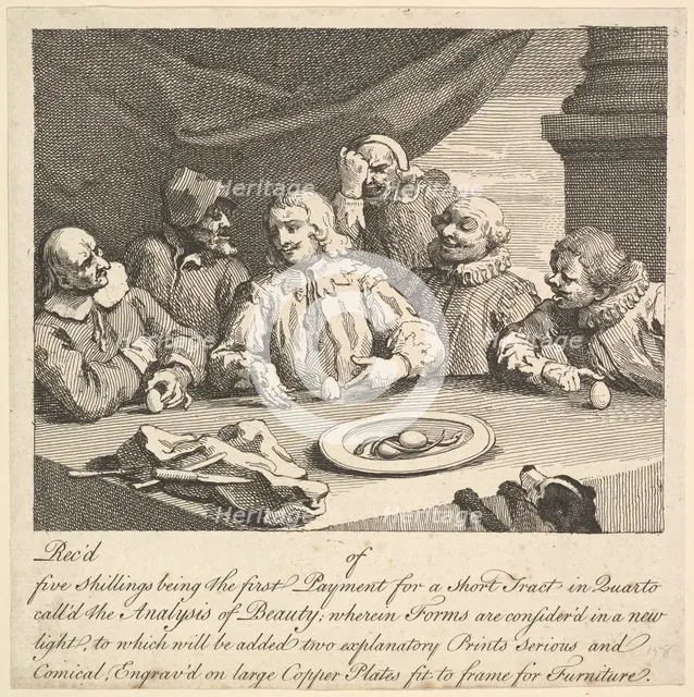 Columbus Breaking the Egg, April 1752. Creator: William Hogarth.