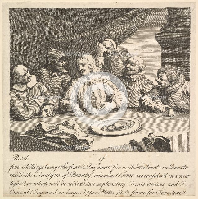 Columbus Breaking the Egg, April 1752. Creator: William Hogarth.