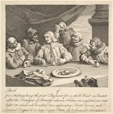 Columbus Breaking the Egg, April 1752. Creator: William Hogarth