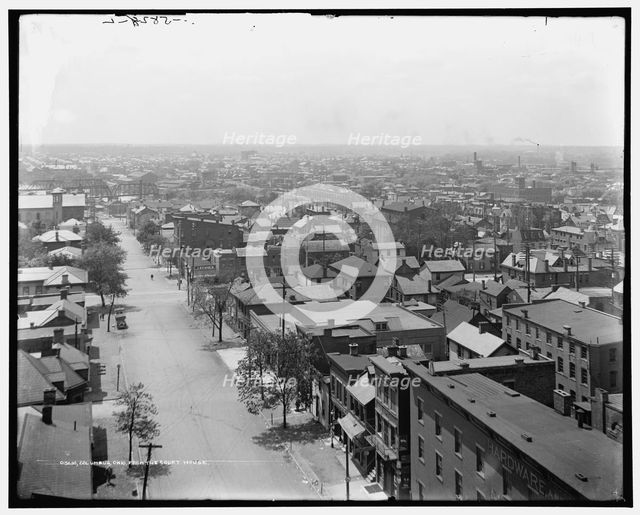 Columbus, Ohio, from the court house, between 1900 and 1915. Creator: Unknown.