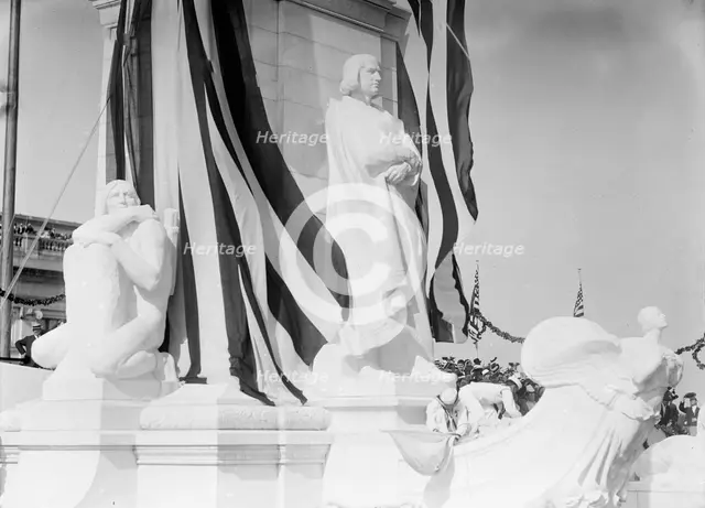 Columbus Memorial - Statue of Columbus, 1912. Creator: Harris & Ewing.