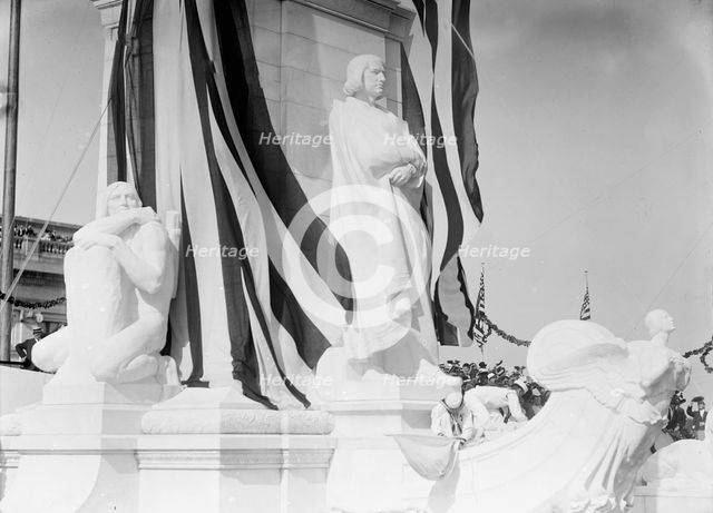Columbus Memorial - Statue of Columbus, 1912. Creator: Harris & Ewing.