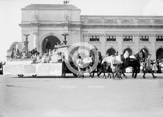 Columbus Memorial. Parade At Unveiling, 1912. Creator: Harris & Ewing.