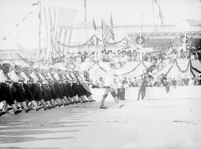 Columbus Memorial. Parade At Unveiling, 1912. Creator: Harris & Ewing.