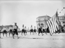 Columbus Memorial. Parade At Unveiling, 1912. Creator: Harris & Ewing