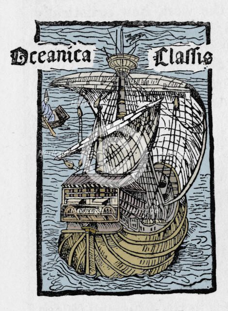 Columbus's Ship, The Santa Maria, (1493), 1912. Artist: Unknown.