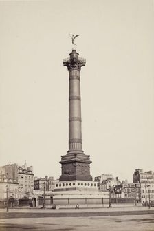 Column of July, Paris, between 1860 and 1870. Creator: Edouard Baldus