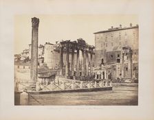 Column of Phocas and Temples in the Forum, between 1811 and 1872. Creator: Robert MacPherson