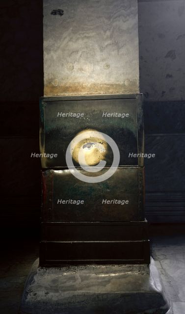 Column of Saint Gregory, Hagia Sofia, Istanbul, Turkey, 1998. Creator: LTL.