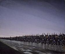 Column on the March, 1915. Creator: CRW Nevinson