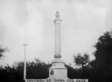 Column at Loma del Gato, (1896), 1920s. Creator: Unknown