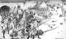 Column After Column Forced Its Way Into The Village, Only To Be Hurled Back 1896, (1902). Artist: Gordon Frederick Browne