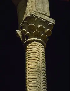 Column, Church of St Mary at Mount Naranco, Oviedo, Spain, 2000. Creator: LTL