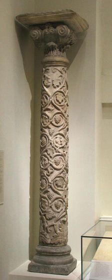 Column, Frankish, 5th-6th century. Creator: Unknown