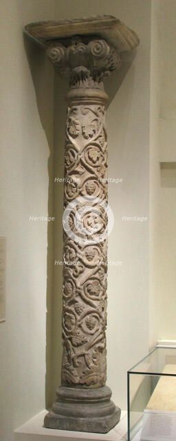 Column, Frankish, 5th-6th century. Creator: Unknown.