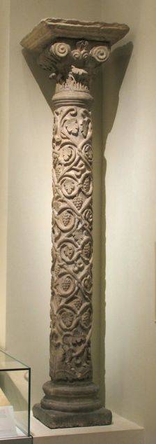 Column, Frankish, 5th-6th century. Creator: Unknown