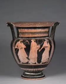 Column Krater, c. 470-460 BC. Creator: Pig Painter (Greek), attributed to