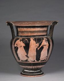 Column Krater, c. 470-460 BC. Creator: Pig Painter (Greek), attributed to