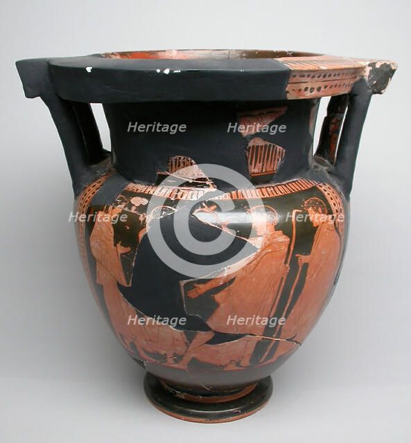 Column-Krater (Mixing Bowl), about 450 BCE. Creator: Painter of London E 489.