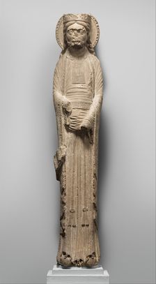 Column Statue of a King, French, ca. 1150-60. Creator: Unknown