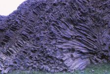 Columnar Basalt at Hljodaklettar (echo cliffs), Northern Iceland, 20th century. Artist: CM Dixon