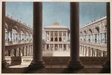 Columns enclosing a courtyard, c1780-1800. Creator: Giorgio Fuentes