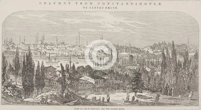 Columns from Constantinople, by [mountaineer] Albert Smith, 1849.  Creator: Unknown.
