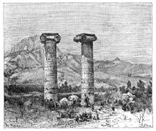 Columns of the Temple of Cybele, Sardes (Sardis), Turkey, 1895