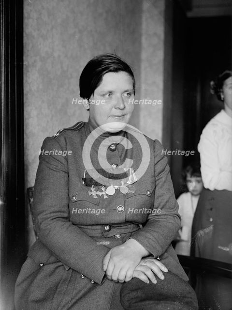 Com'd'r. Marie Bochkareva, 18 Feb 1918. Creator: Bain News Service.