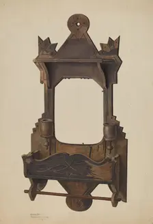 Comb Wall Case, 1938. Creator: Alexander Anderson