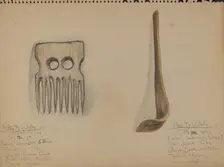 Comb and Back Scratcher, 1935. Creator: George B. Wally