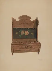 Comb and Brush Case, c. 1940. Creator: J. Herman McCollum