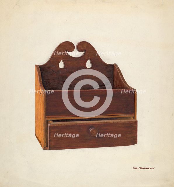 Comb Box, c. 1940. Creator: Chris Makrenos.