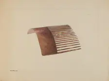 Comb, c. 1936. Creator: Edith Magnette