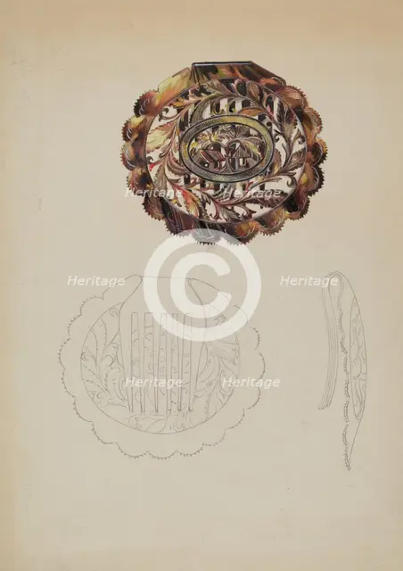 Comb, c. 1936. Creator: Sylvia DeZon.