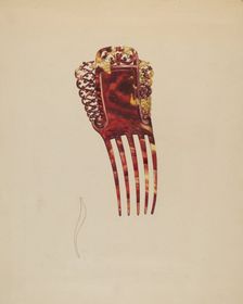 Comb, c. 1937. Creator: Isidore Steinberg