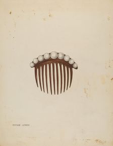 Comb, c. 1939. Creator: Gertrude Lemberg