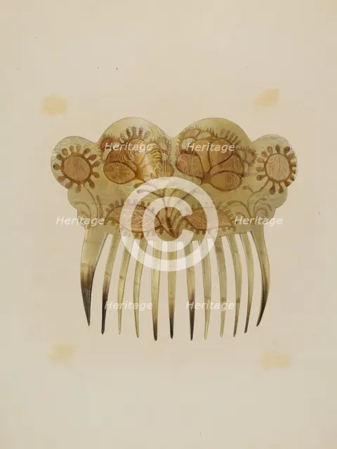 Comb, c. 1939. Creator: Hester Duany.