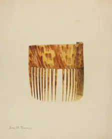 Comb, c. 1939. Creator: John H. Tercuzzi