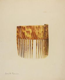 Comb, c. 1939. Creator: John H. Tercuzzi