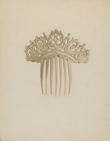 Comb, c. 1939. Creators: Daniel Marshack, Gertrude Lemberg