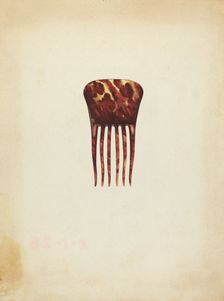 Comb, c. 1940. Creator: Isidore Steinberg